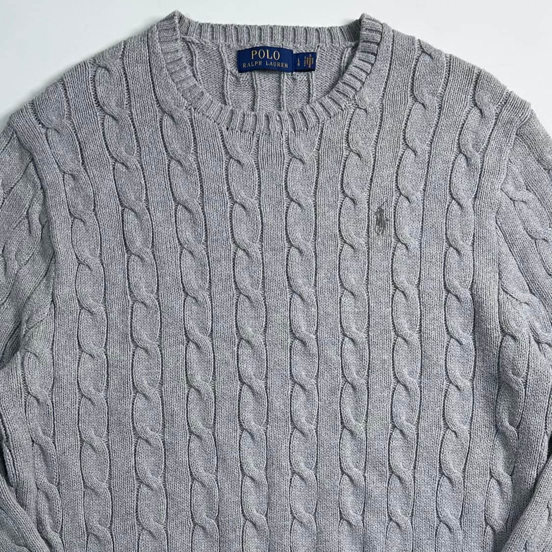 폴로 랄프로렌 그레이 케이블 니트  상품이미지2