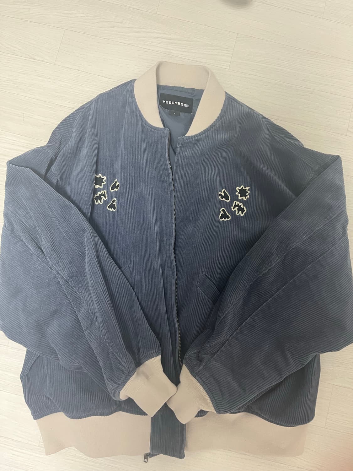 예스아이씨 코듀로이 바시티 자켓 상품이미지2