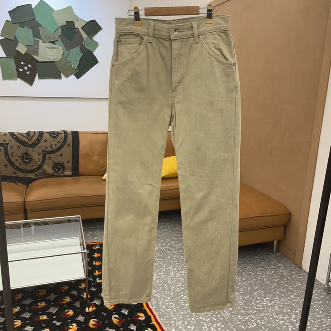 유니클로 U 르메르 빈티지 크림 면바지 코튼팬츠 25인치 C08070 상품이미지3