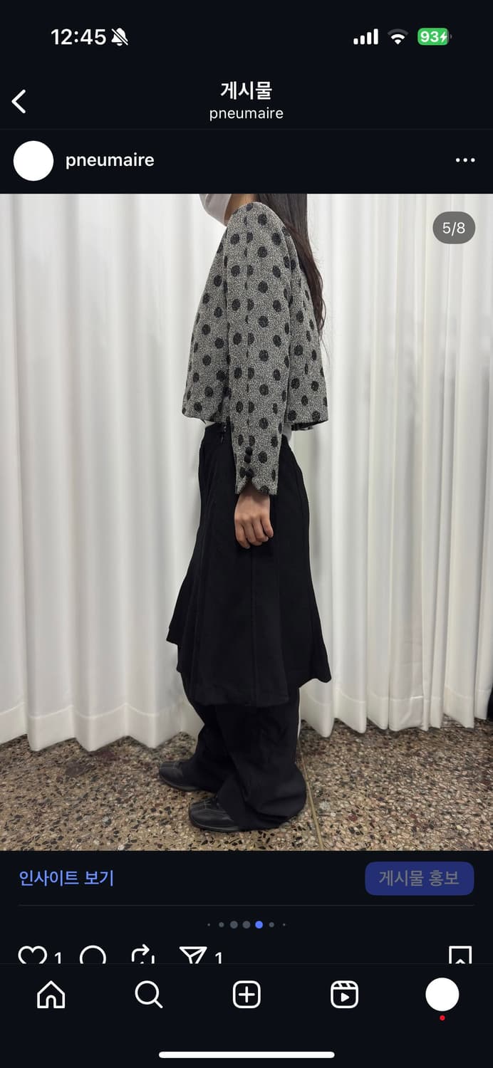 dot crop jacket 상품이미지5