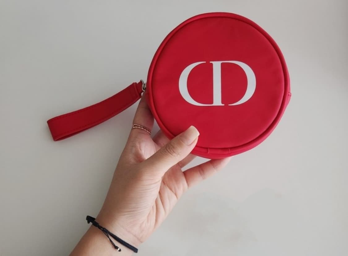 디올 레드 원형 파우치 상품이미지3
