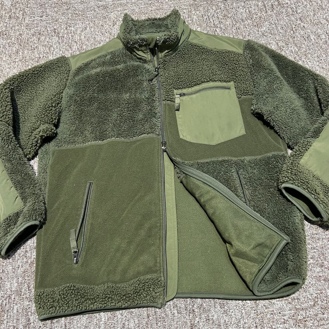 L) 엔지니어드 가먼츠 유니클로 플리스 후리스 집업 자 상품이미지2