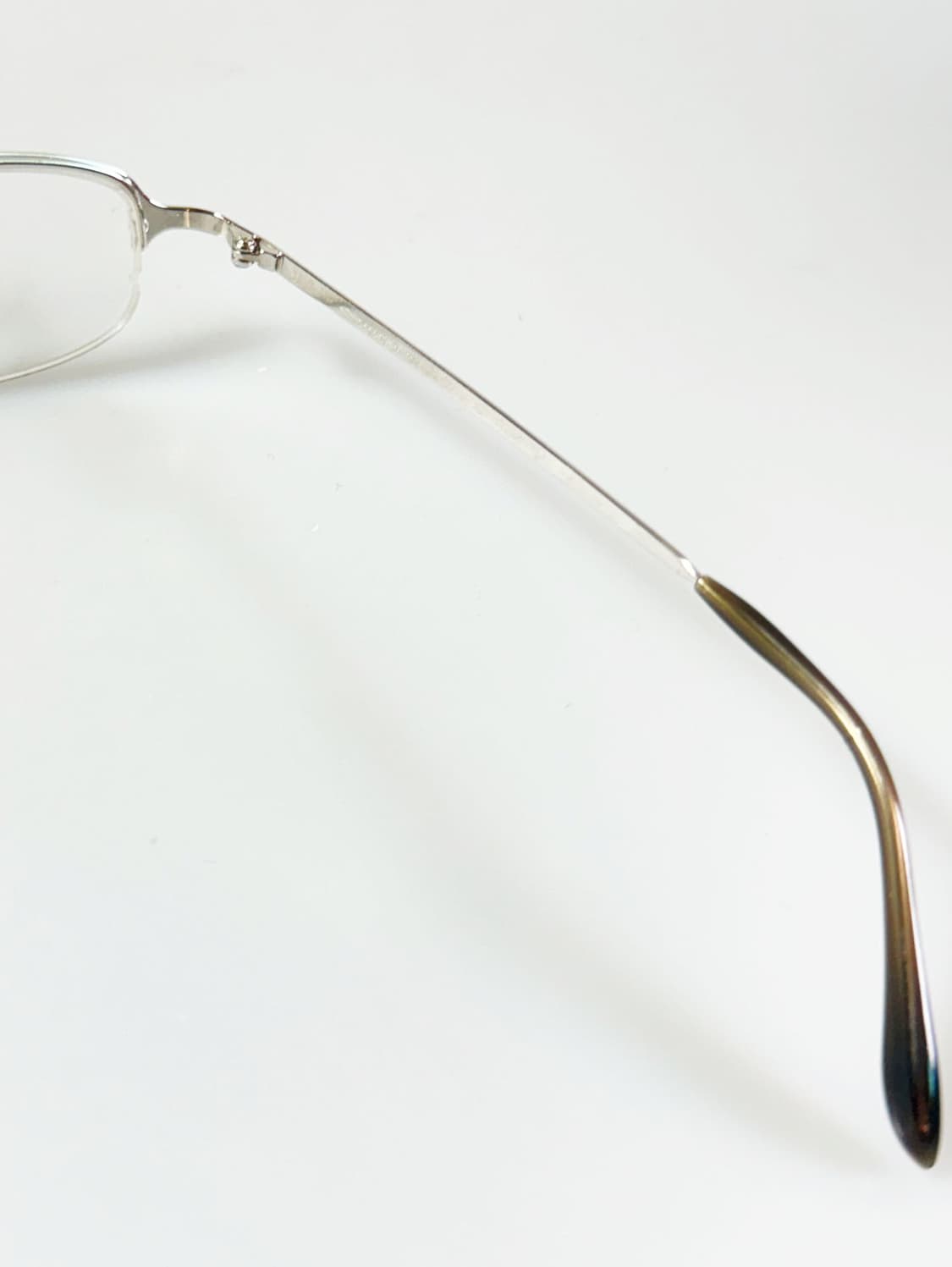 IGEN 반무테 스퀘어 실버 메탈 프레임 빈티지 안경 상품이미지6