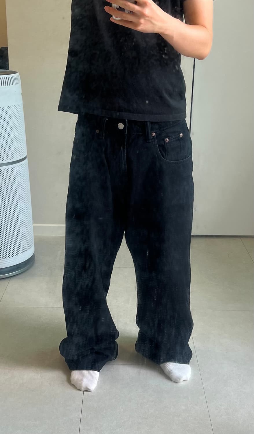 자라 베기데님 블랙 (빅보이 맛) 상품이미지1