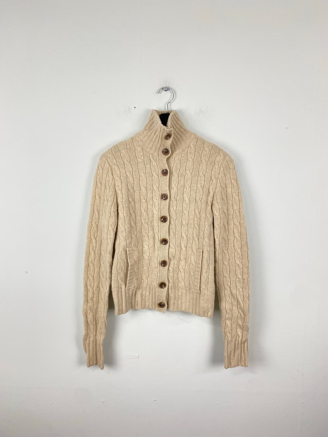 랄프로렌 폴로 꽈배기 울 니트 터틀넥 집업 S <511> 상품이미지1