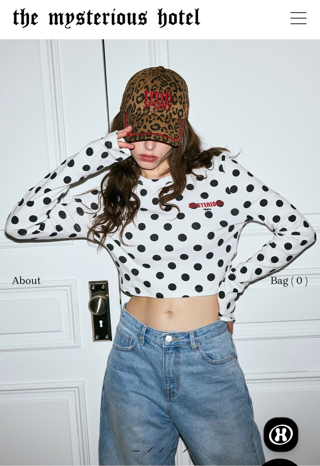 미스테리어스호텔 도트티 화이트 상품이미지1