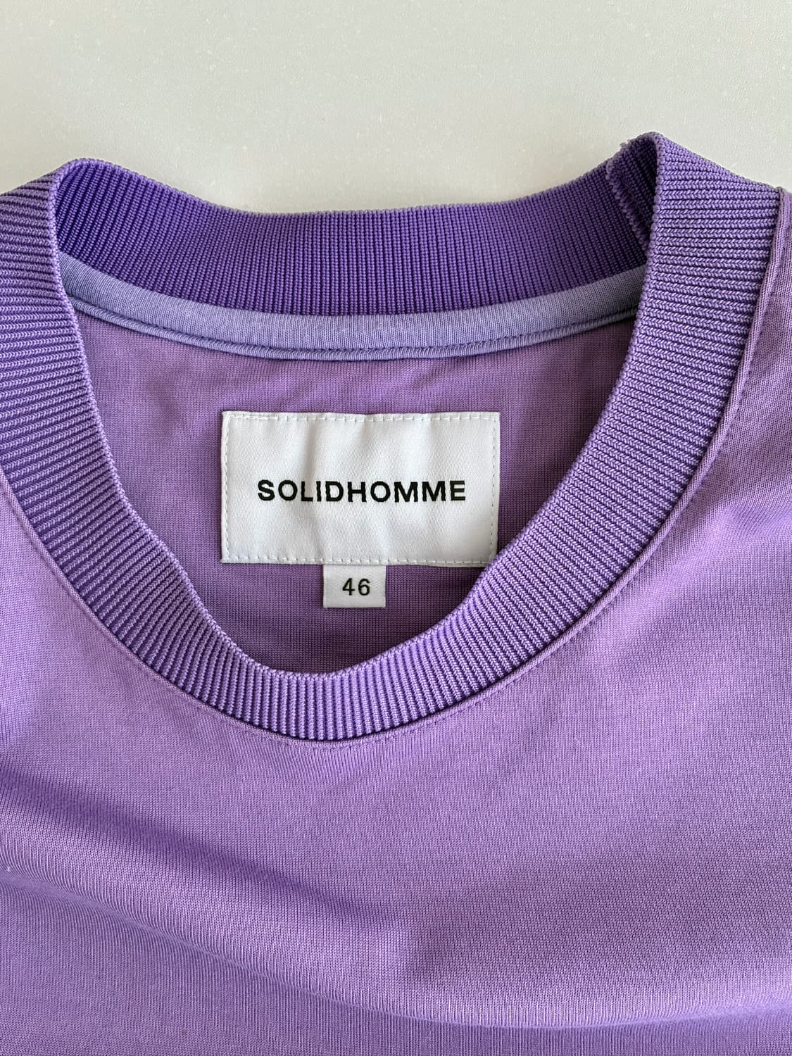 46) 솔리드옴므 포켓 반팔 티셔츠 퍼플 상품이미지4