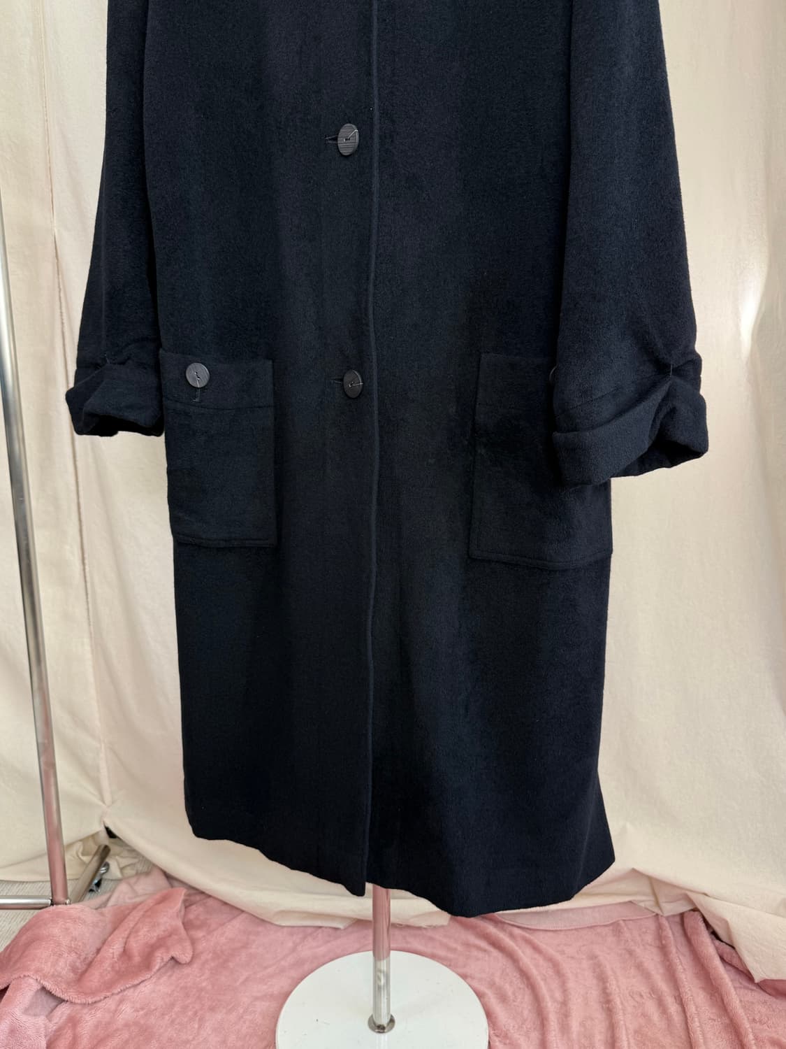 Emchariot 앙고라 오버사이즈 후드 코트 (JPN) 상품이미지8