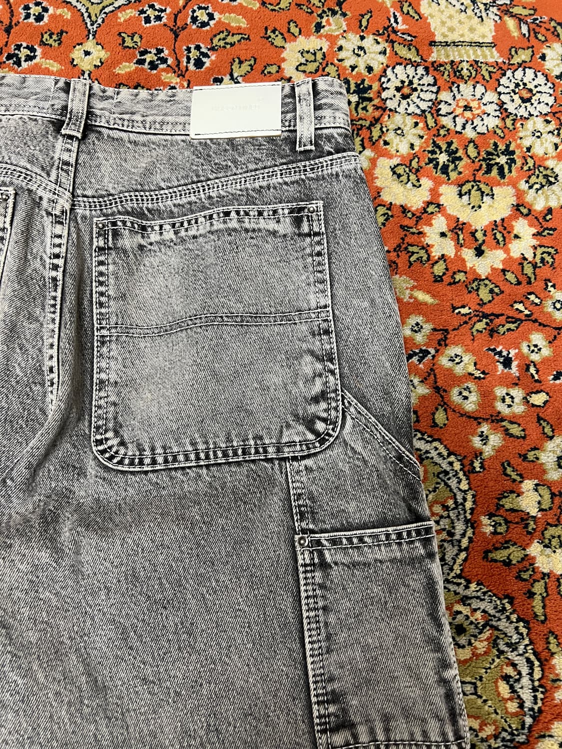 [48] 메종미네드 그레이 카펜터 데님팬츠 상품이미지3