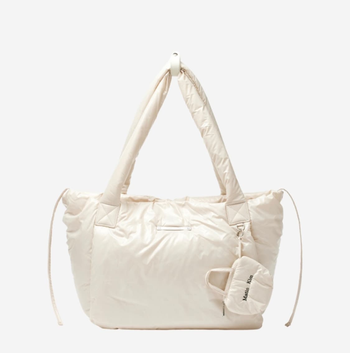 (새상품) 마뗑킴 패딩 토트백 라이트베이지 상품이미지1