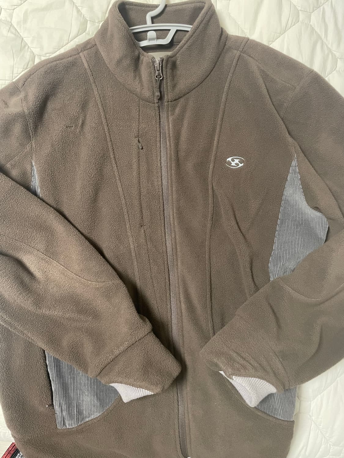 산산기어 플리스 자켓 브라운 24fw 상품이미지2