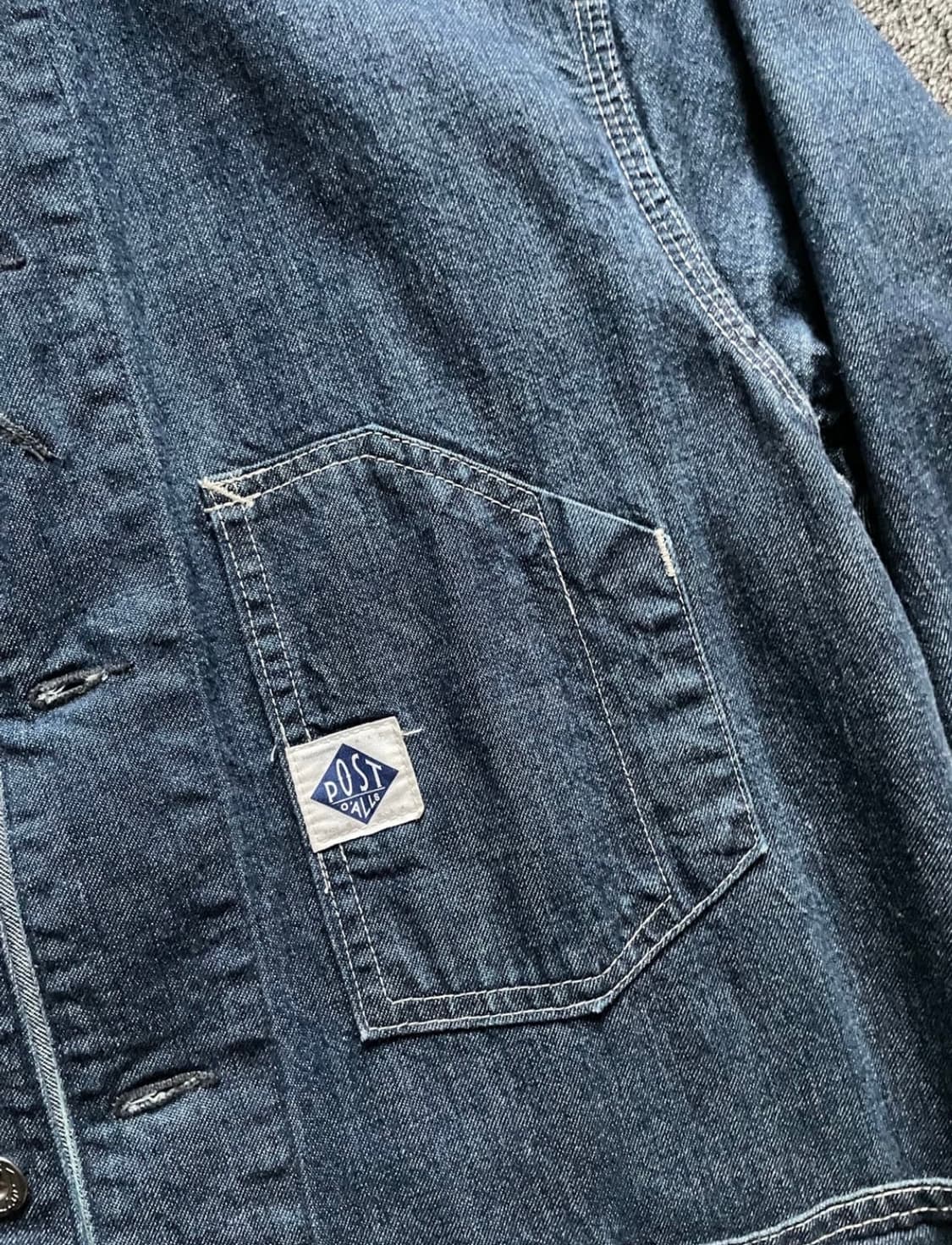 포스트오버롤즈 데님 커버올 엔지니어자켓 상품이미지4