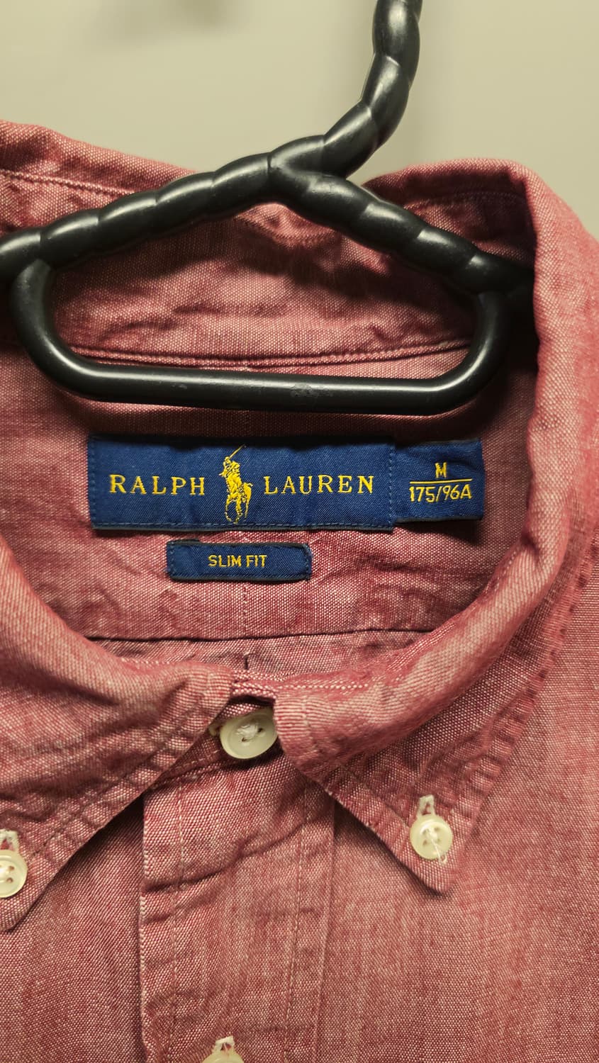 폴로 랄프로렌 레드 샴브레이 셔츠 상품이미지2