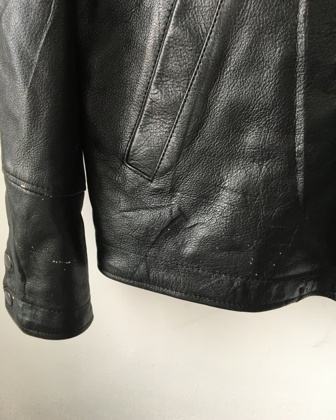 Over fit leather jacket 상품이미지5