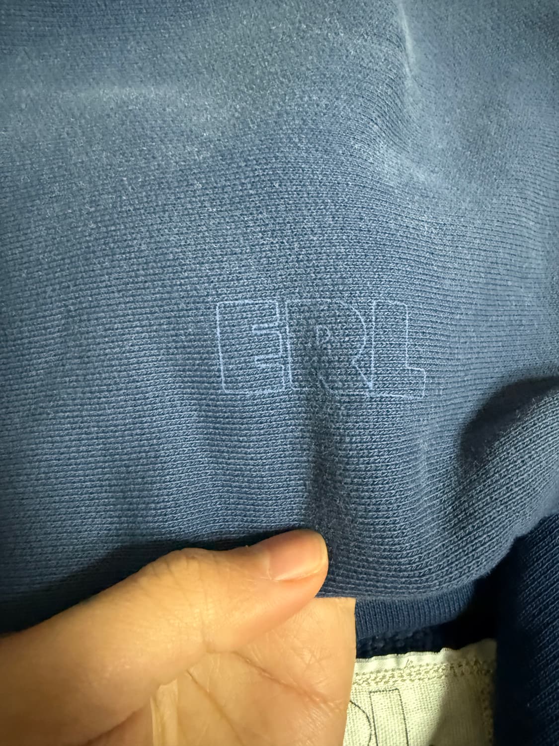 (M) erl 캘리포니아 워시드 후드 블루 상품이미지3