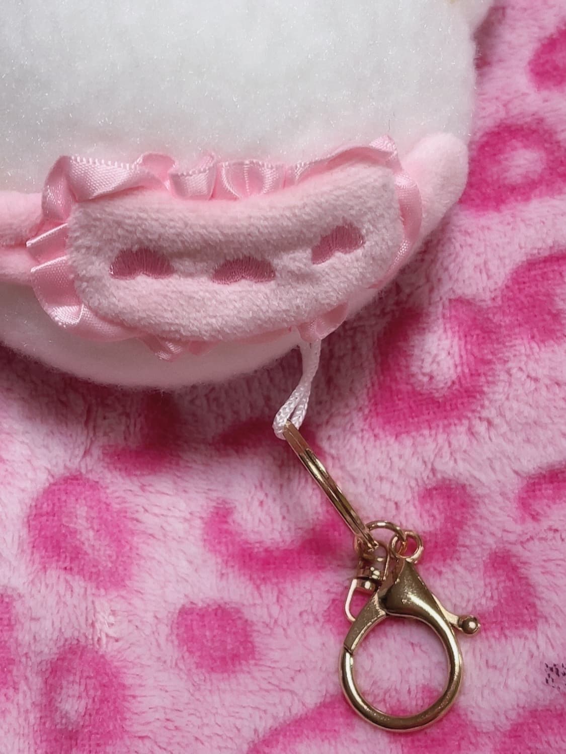 코기뮹 핑크 잠옷 인형 키링  상품이미지3