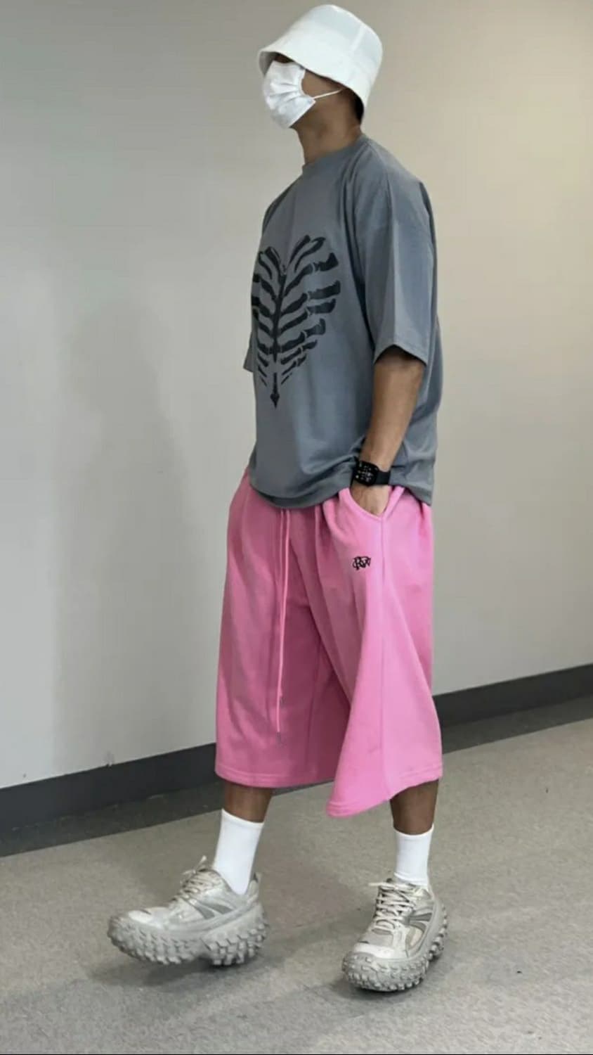 어텐션로우 워시드 벌룬핏 버뮤다팬츠 상품이미지1