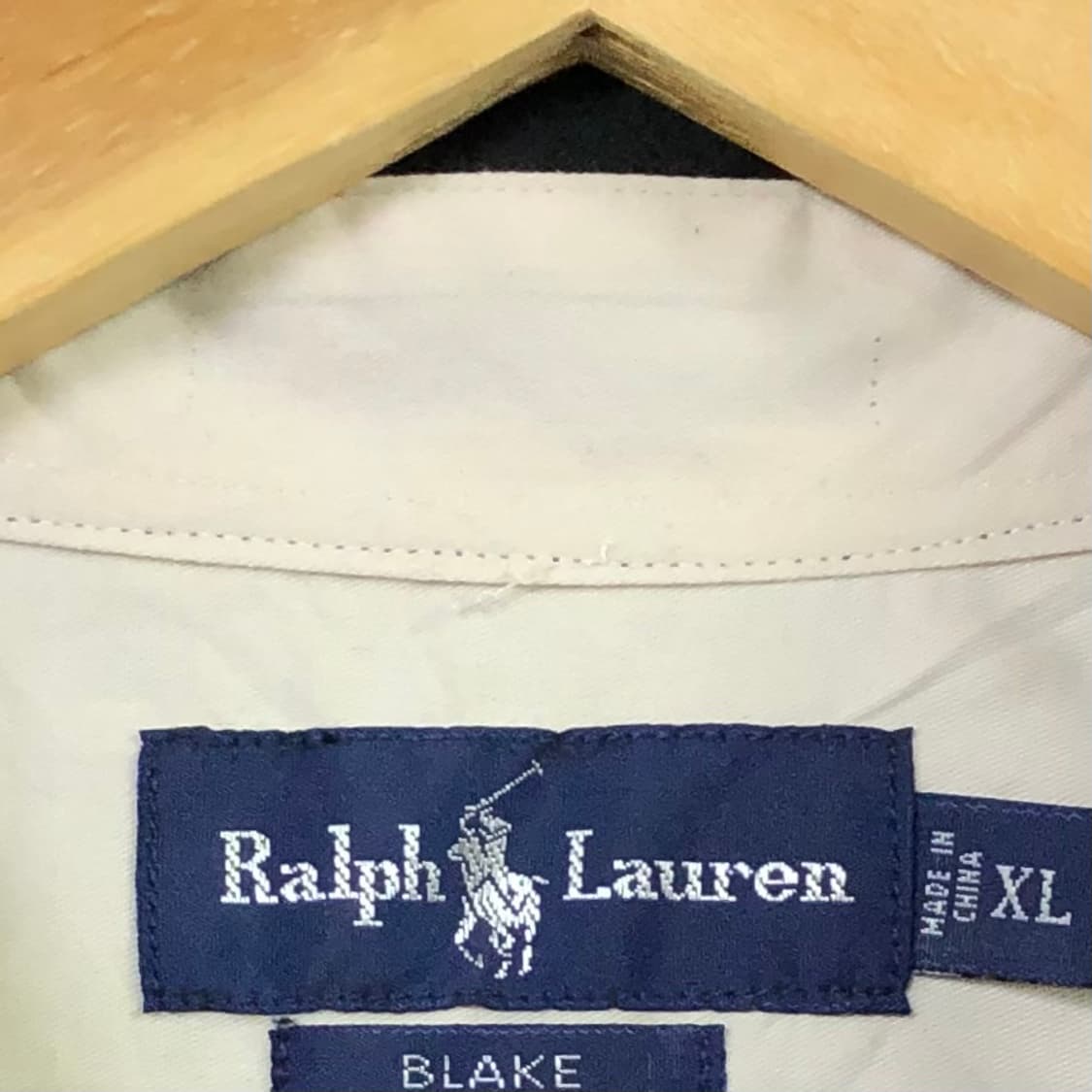 Xxl 폴로 블랙 솔리드코튼 셔츠 상품이미지3