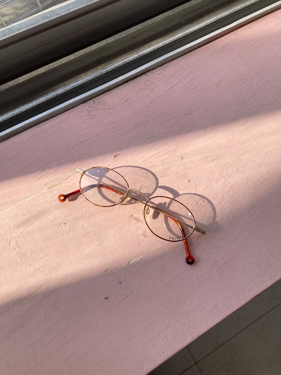 빈티지 오렌지 오벌 안경 상품이미지1