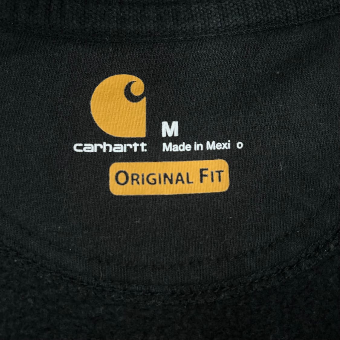 Carhartt 칼하트 오리지널 핏 블랙 후드집업  상품이미지5