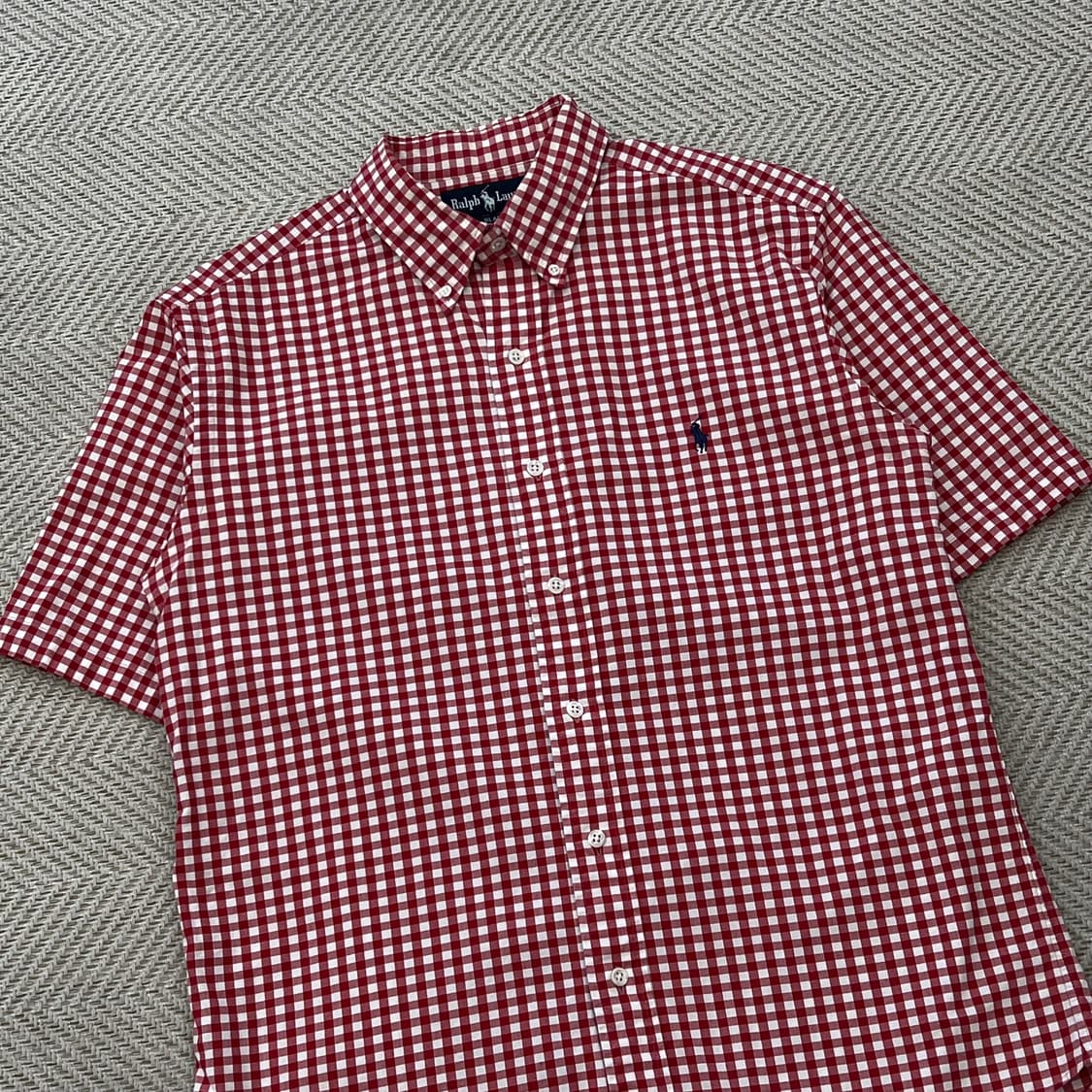 폴로랄프로렌 체크 하프 셔츠 r3562 상품이미지3