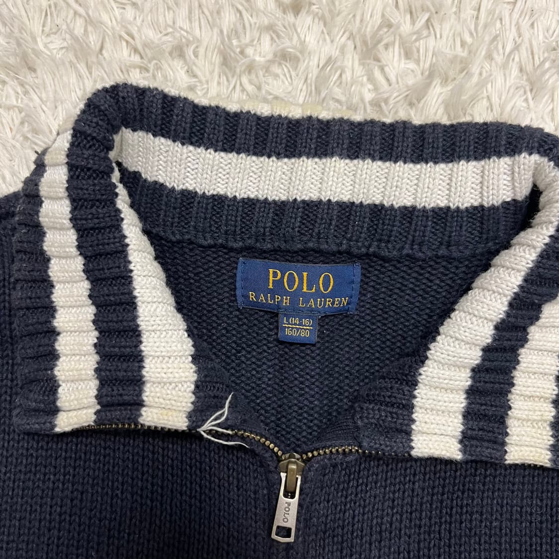 Polo Ralph Lauren navy zip-up 상품이미지6