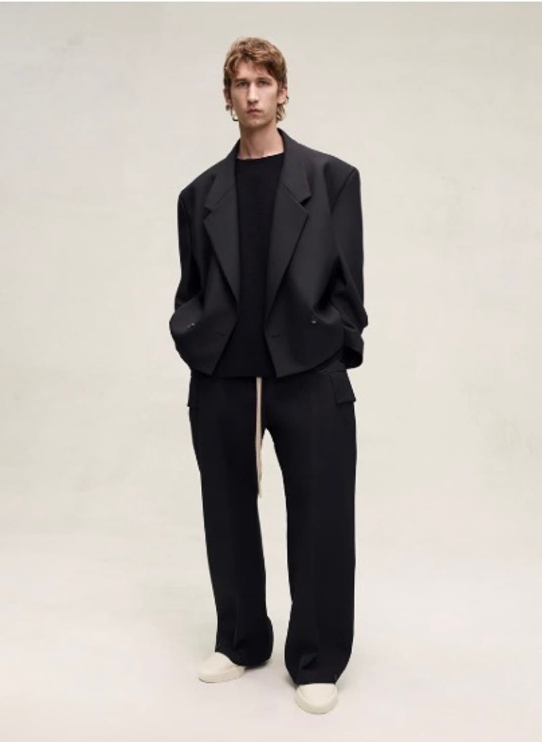 피어오브갓 8th 울 개버딘 크롭 블레이저 자켓 fear of god 상품이미지1