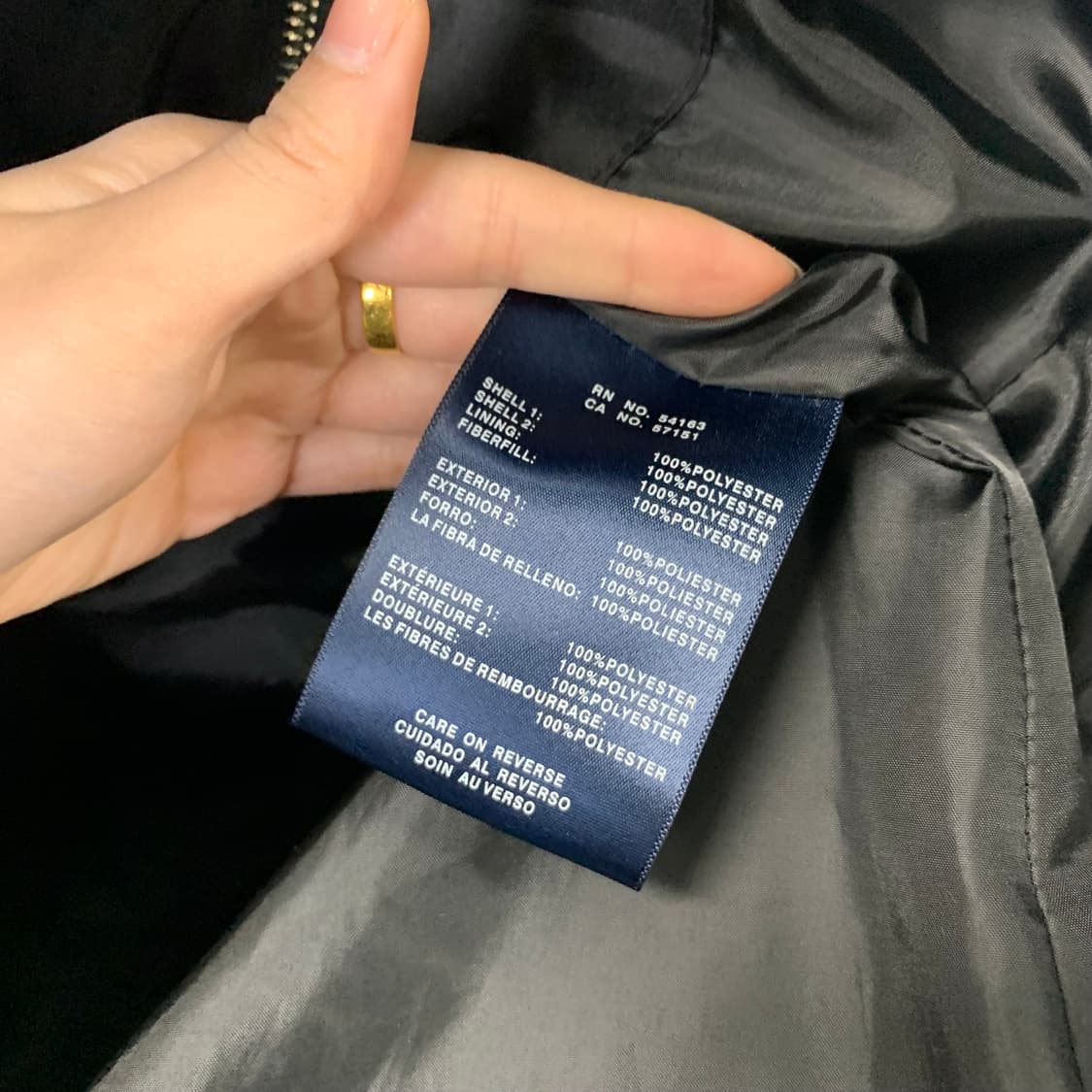 타미힐피거 암로고 블랙 퀼팅 패딩 자켓 상품이미지5