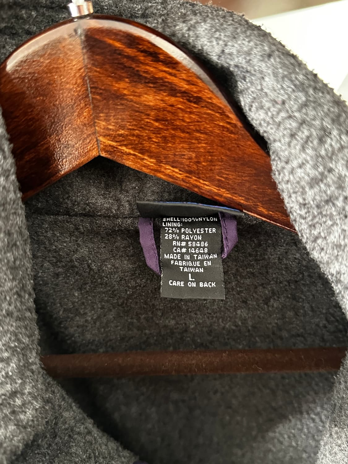 90s White sierra 플리스 라이닝 나일론 웜업 자켓 상품이미지8