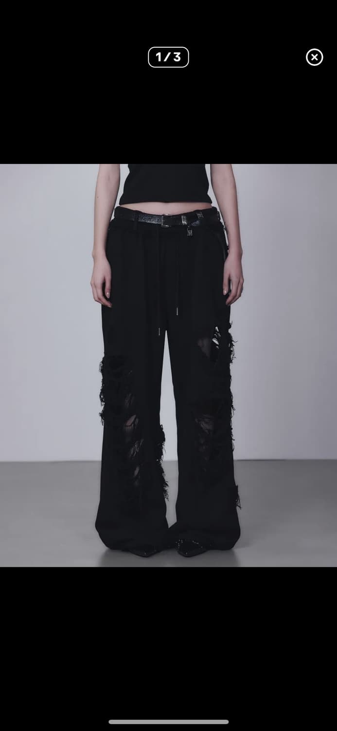 트리밍버드 데미지 스웻팬츠 상품이미지1