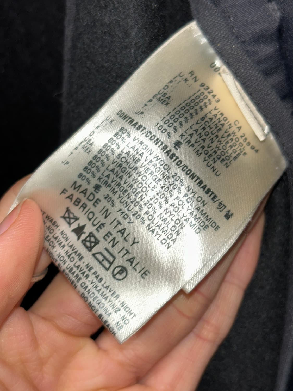 디젤 블랙 골드 버진울 자켓 상품이미지5