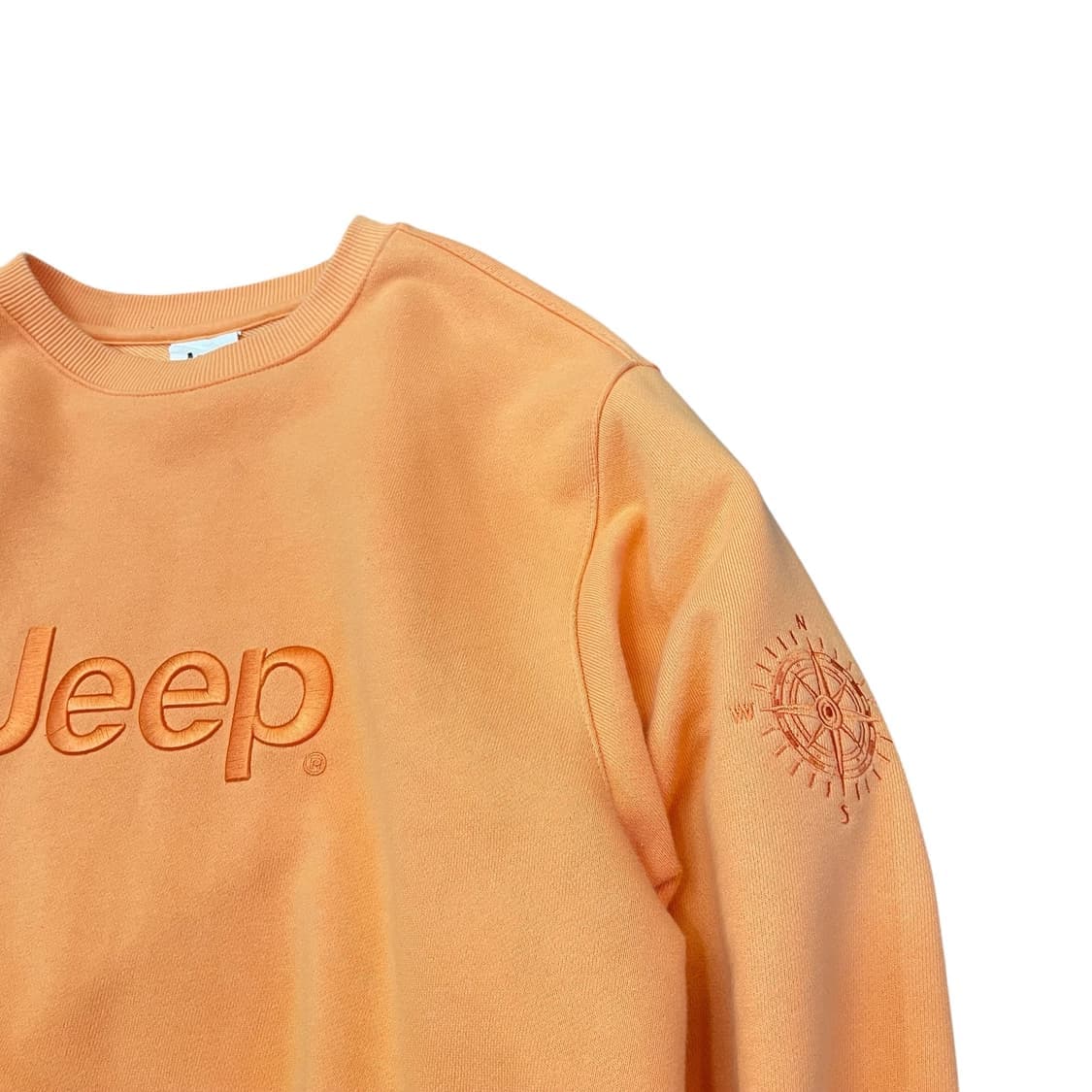 Jeep 지프 형광오렌지 로고자구 맨투맨 스웻셔츠 S 상품이미지4