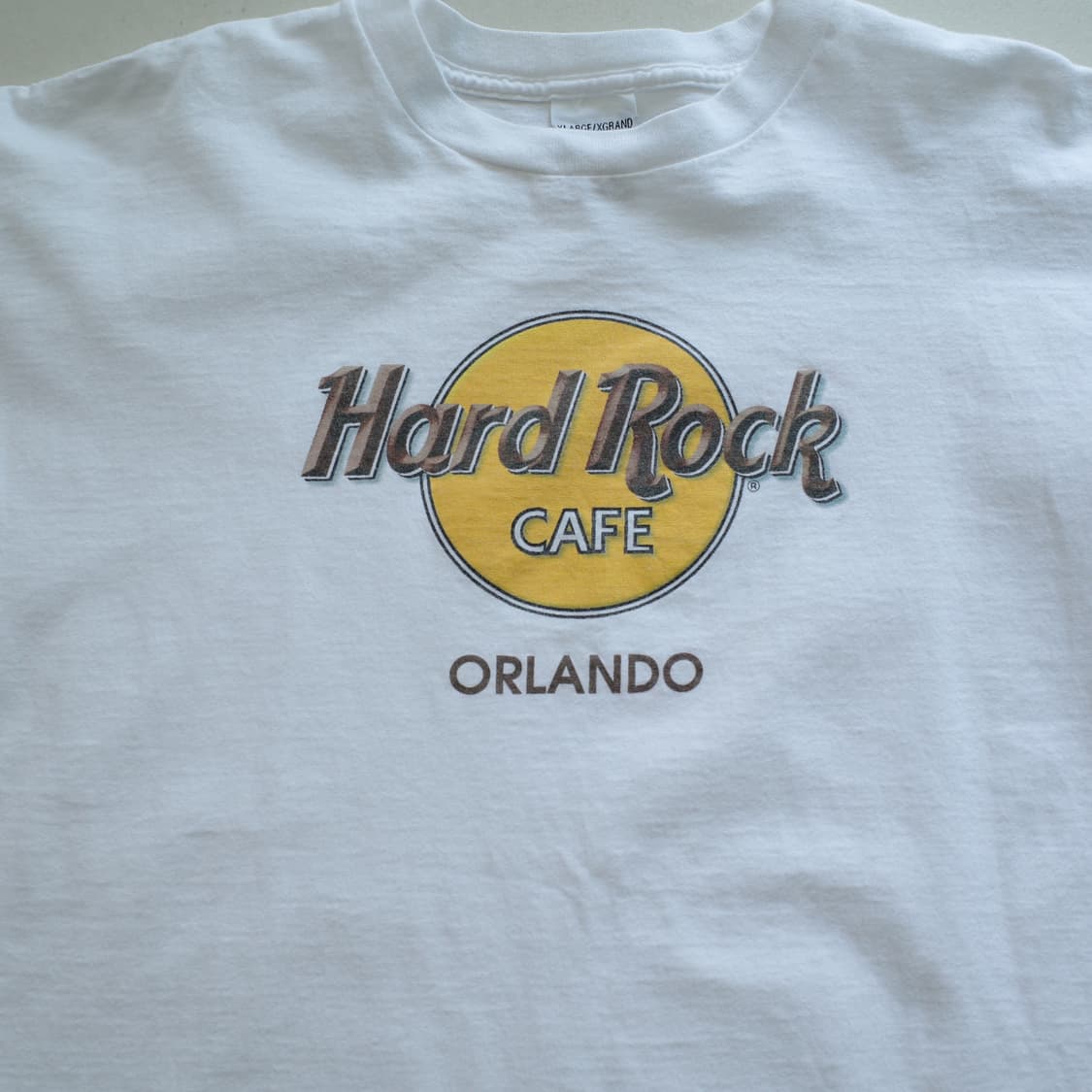 00s 하드락카페 해비코튼 올랜도 싱글스티치 반팔티 XL 상품이미지2
