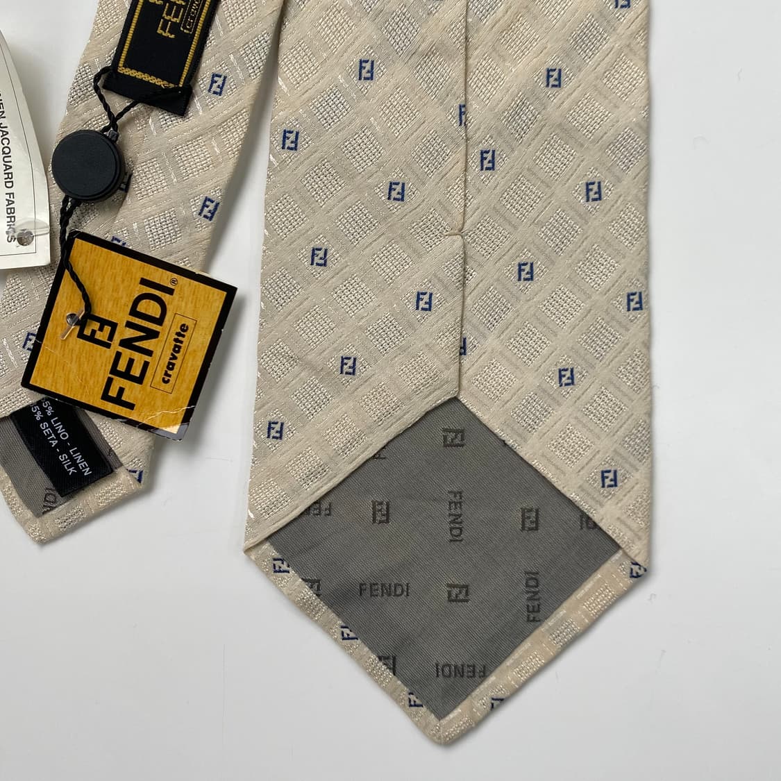 택달린 펜디 (FENDI) 모노그램 명품 정품 넥타이 상품이미지7