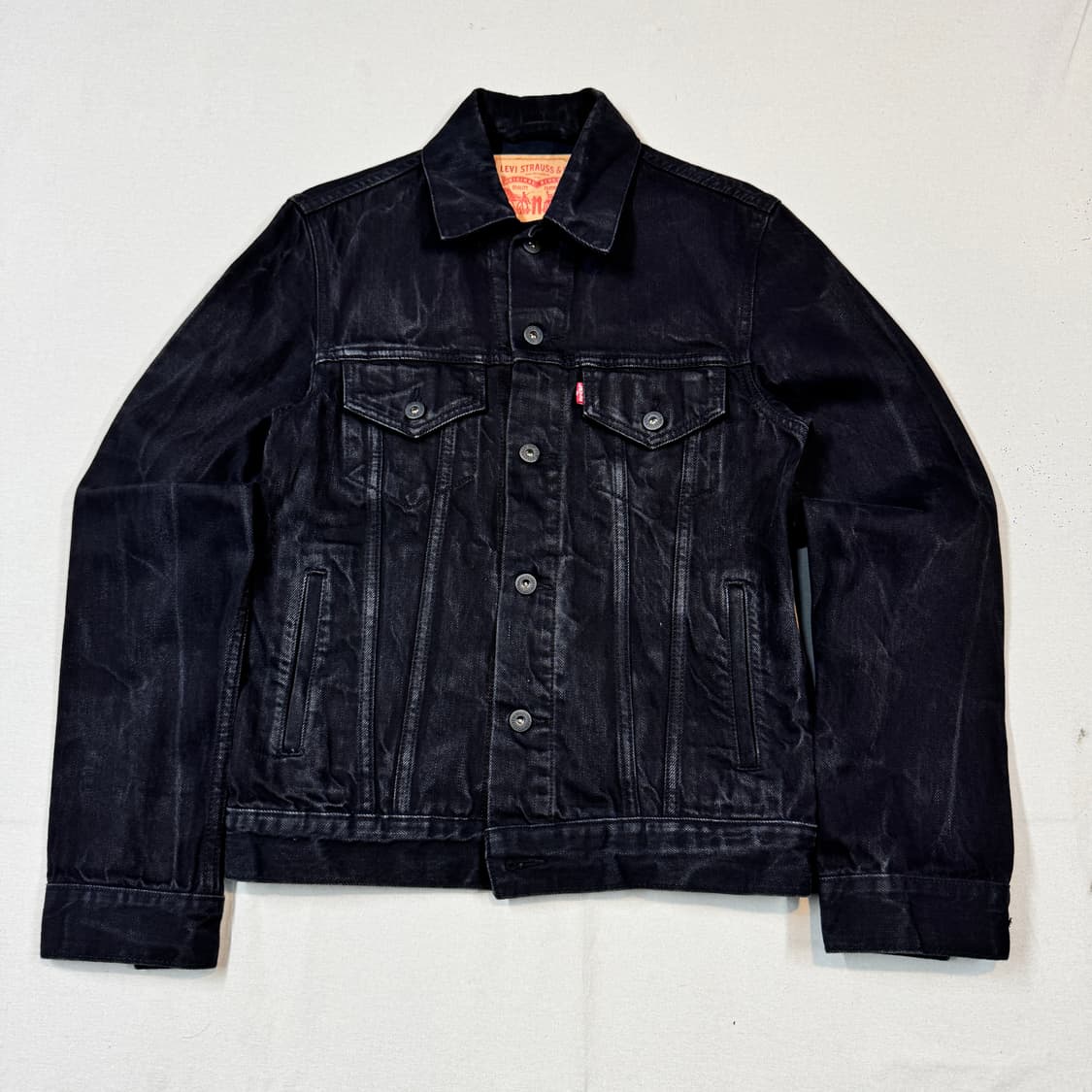 S) 리바이스 3세대 블랙 데님 흑청 자켓 상품이미지1