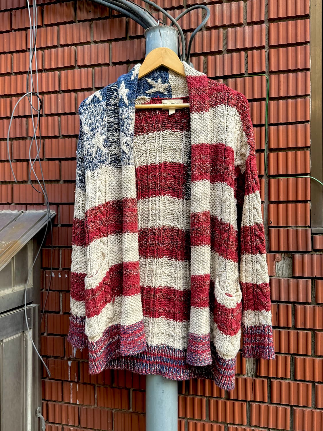 데님 앤 서플라이 성조기 케이블 가디건 폴로 랄프로렌 상품이미지1