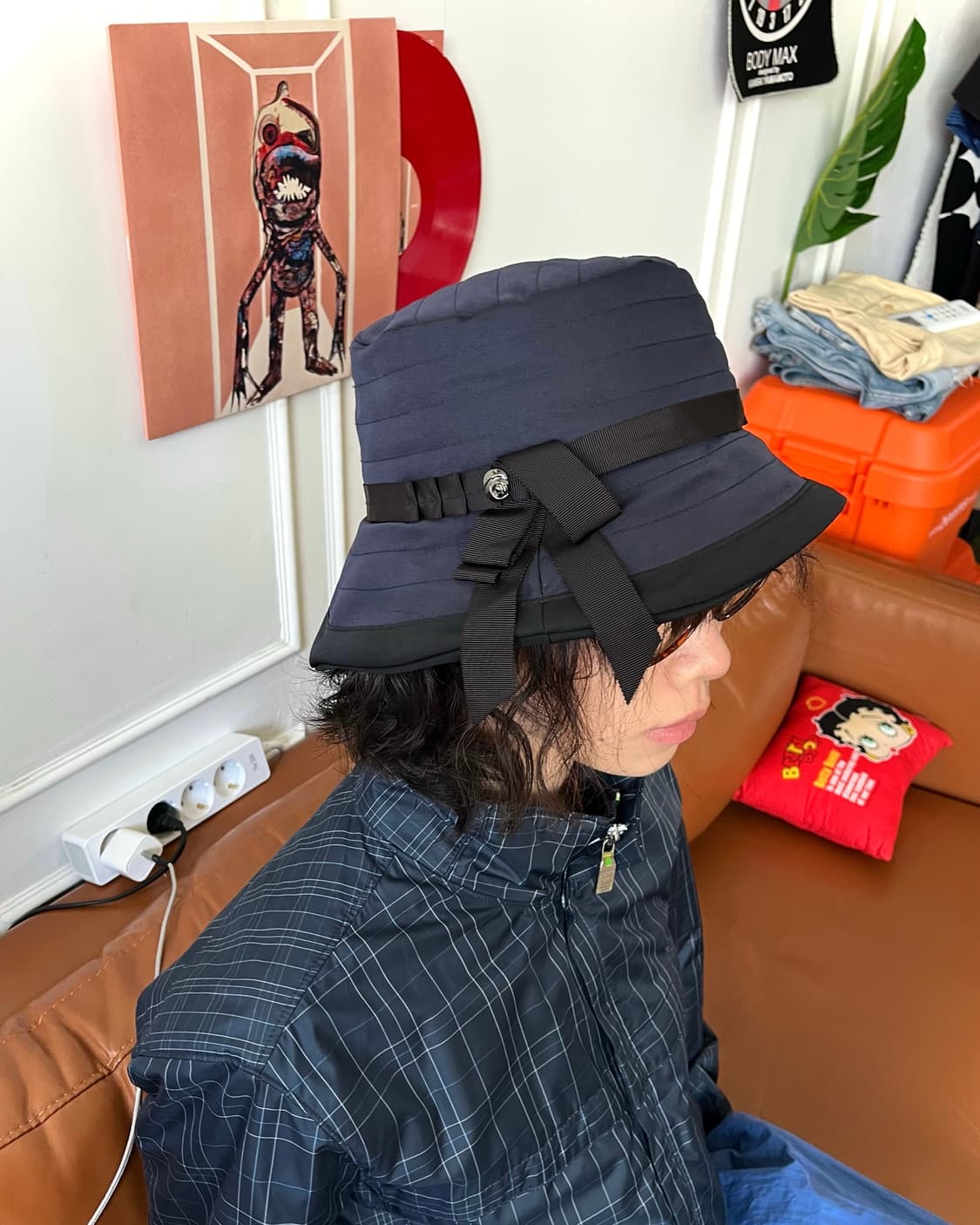 LANVINCollection Ribbon Trim Bucket Hat 상품이미지2