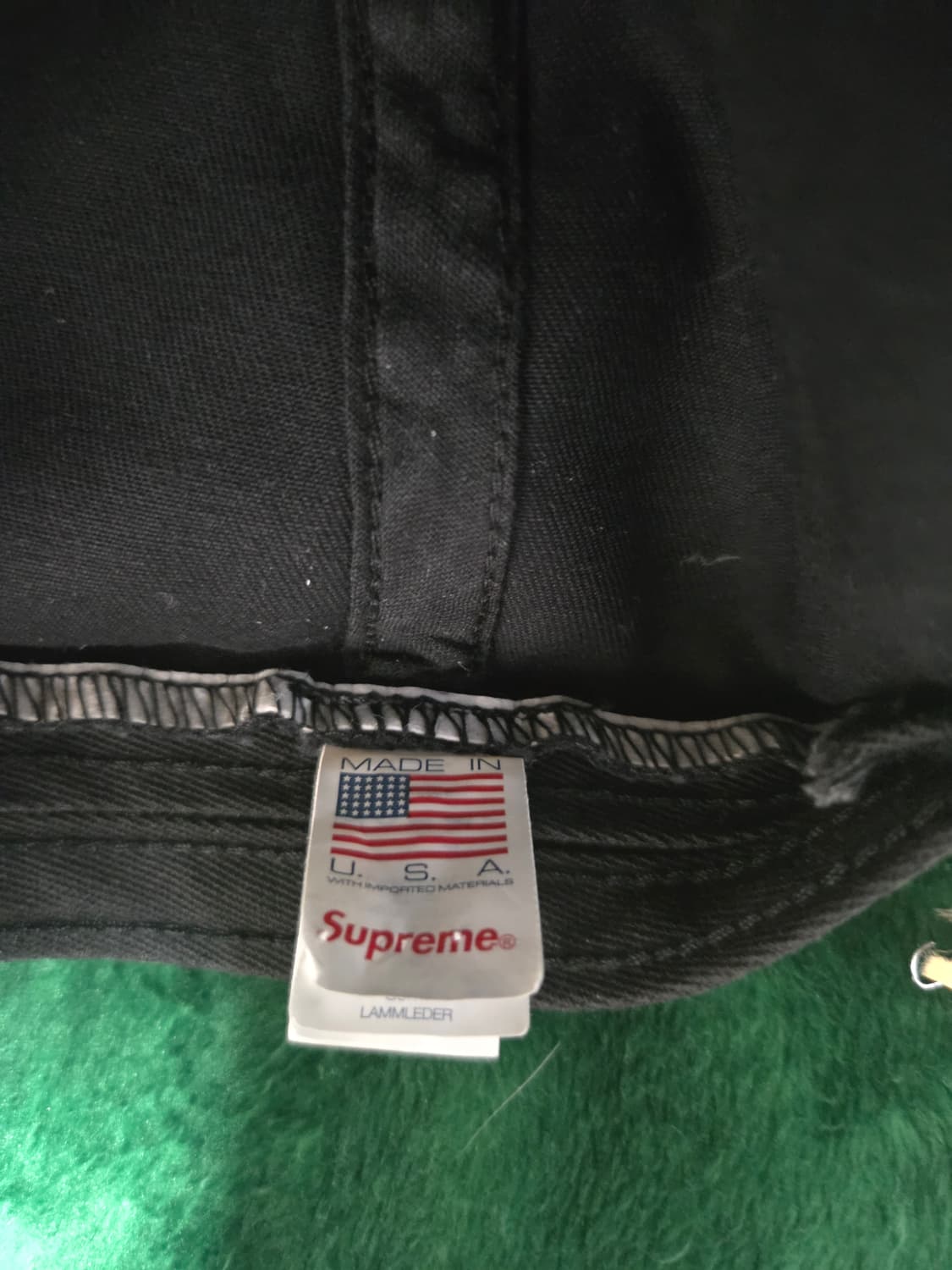 슈프림 투톤 S로고 6패널 블랙 24ss 상품이미지4