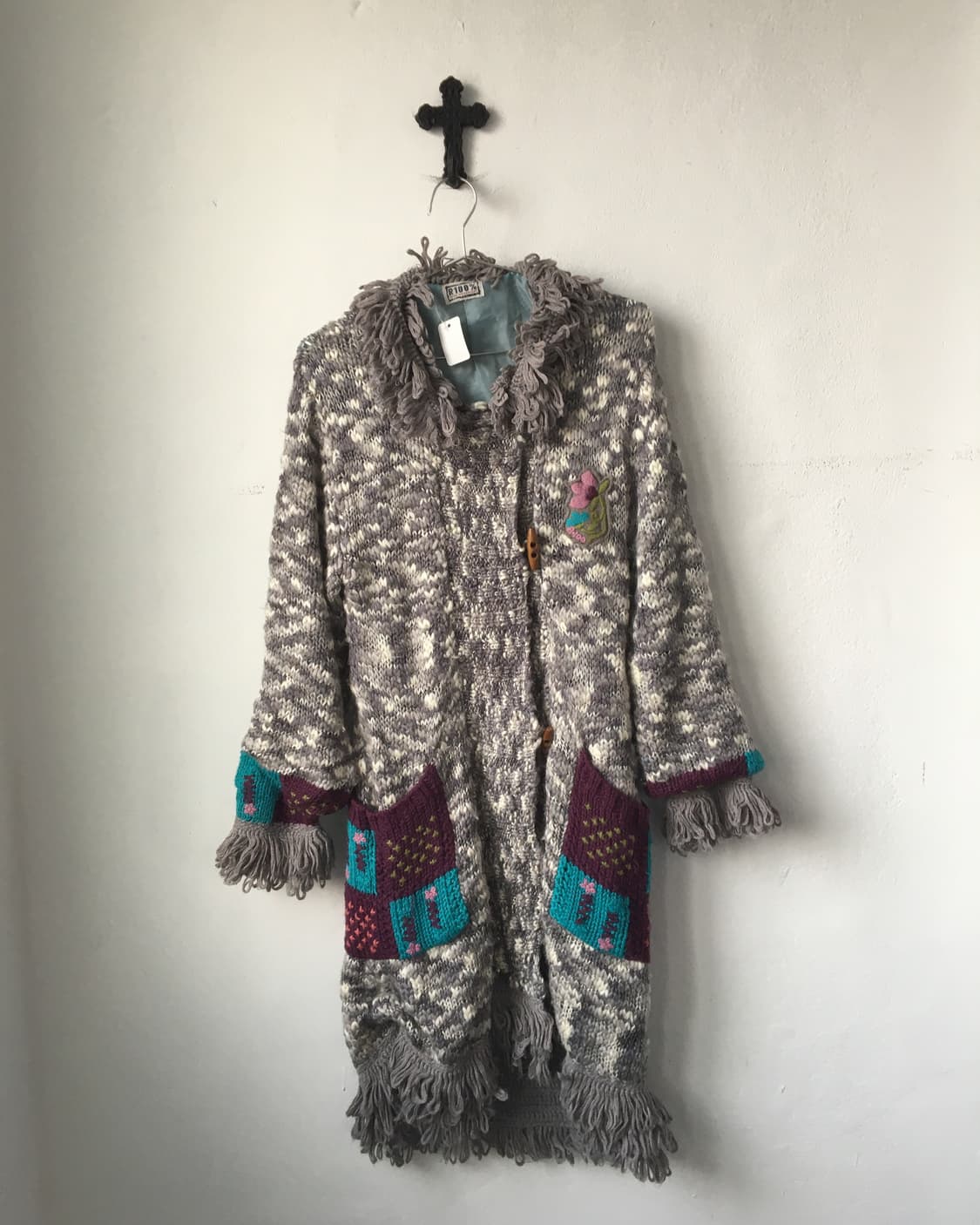 Fringe nomadic mood knit long cardigan 상품이미지2