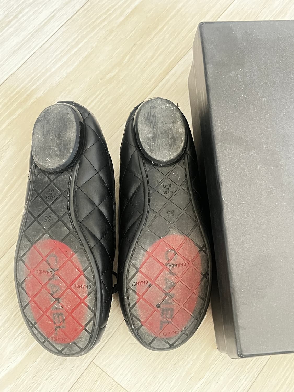 샤넬 로고 플렛슈즈 빈티지 상품이미지6