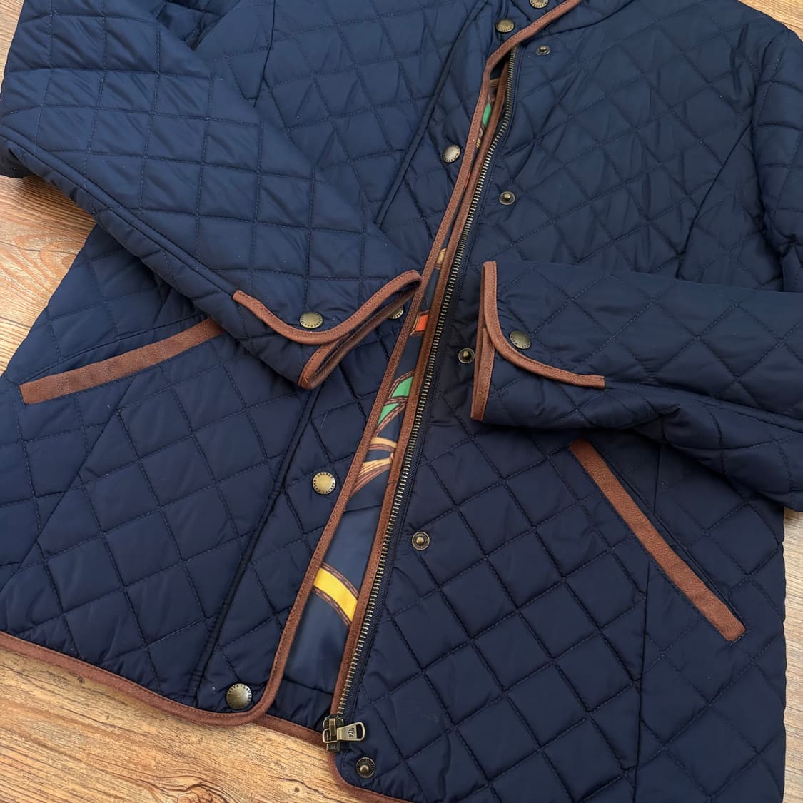 랄프로렌 XS 라이트 누빔 퀼팅 자켓 네이비 폴로 로렌  상품이미지7
