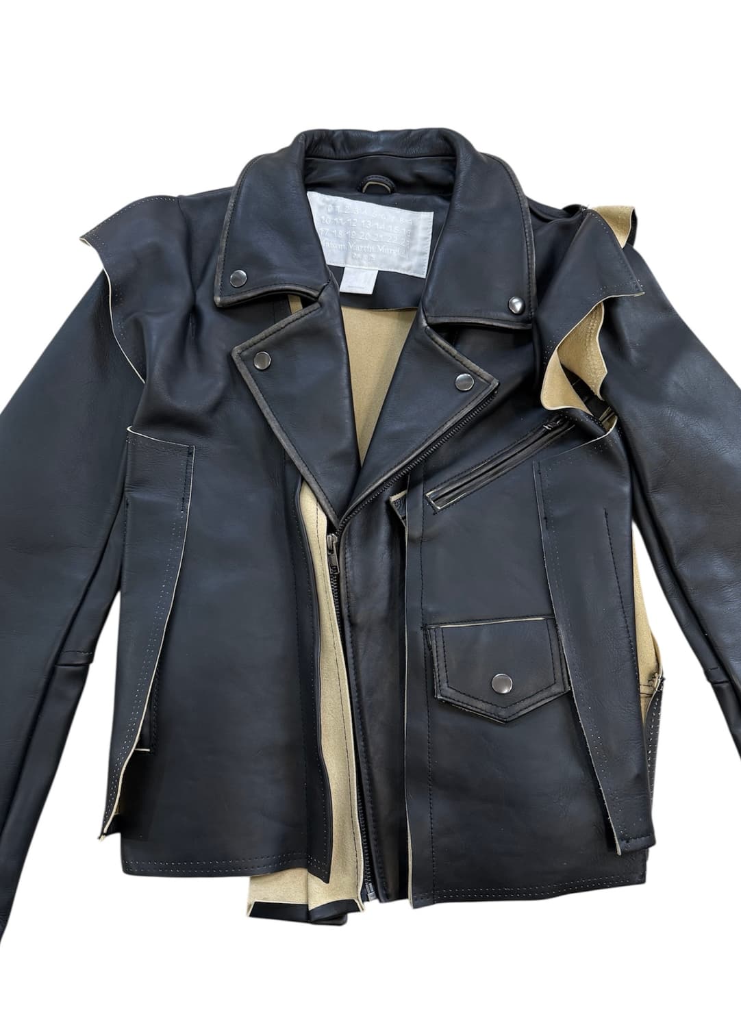 메종 마르지엘라 X H&M 레더 바이커 자켓 상품이미지5