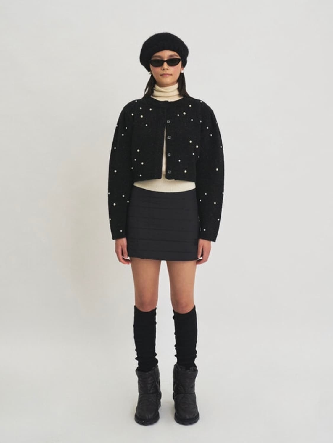 택O) [s] 그로브 TEMS 스커트 블랙 상품이미지3