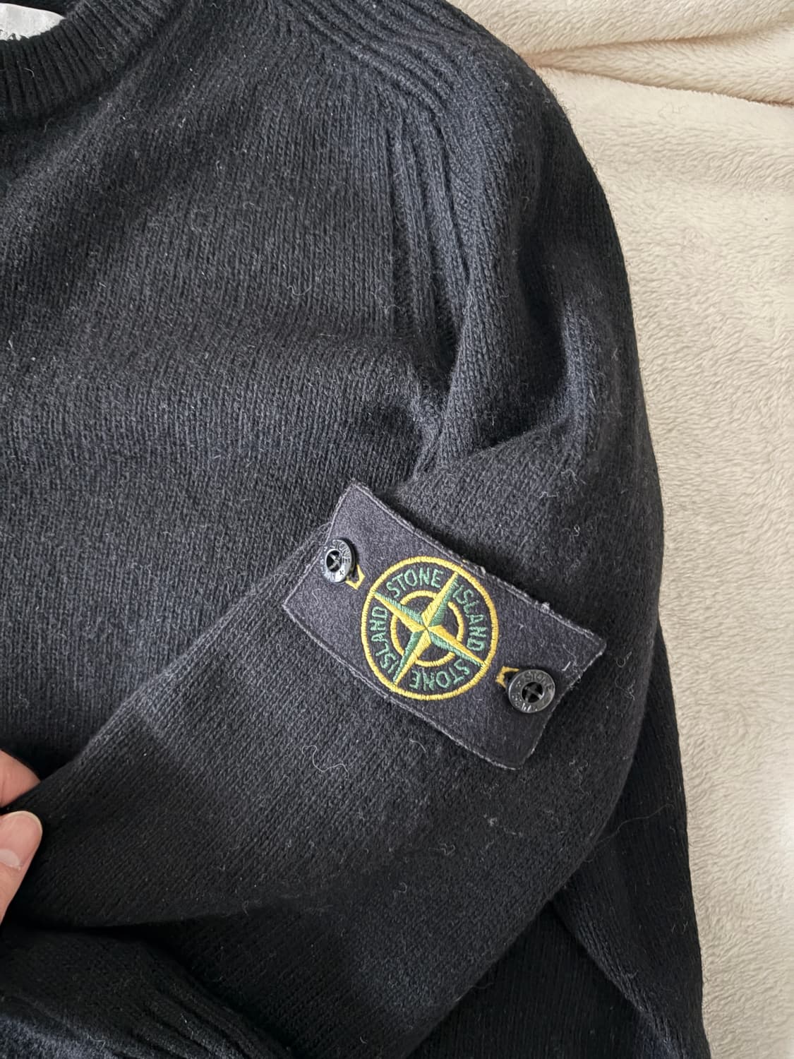 (정품) 스톤아일랜드 블랙 울니트 L사이즈 상품이미지2