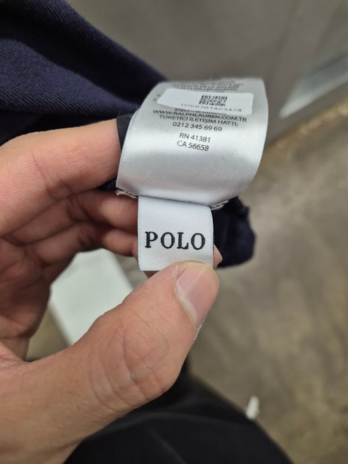 폴로 랄프로렌 네이비 커스텀 슬림핏 티셔츠 L 상품이미지6