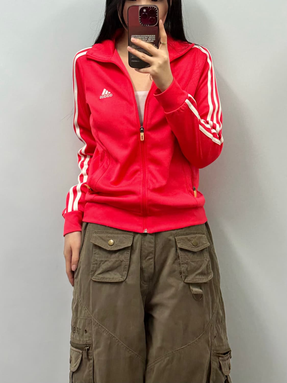 아디다스 오렌지 사이드라인 트랙탑 져지 상품이미지1