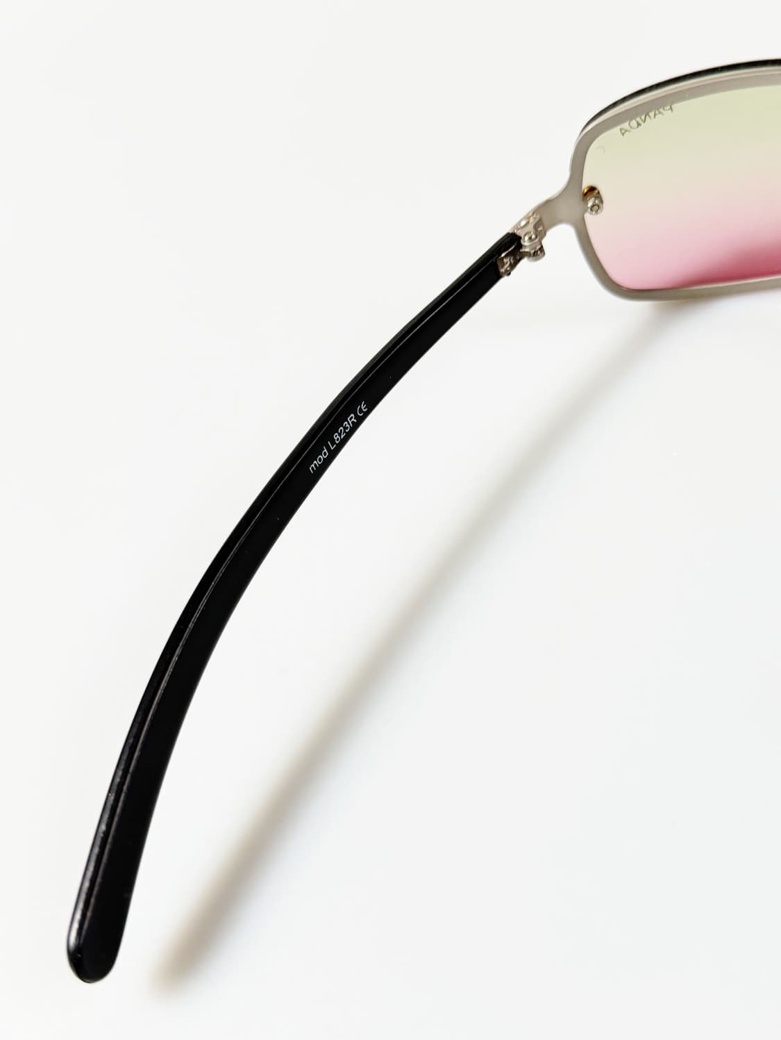 90s PANDA 무테 스퀘어 메탈 프레임 빈티지 틴트 선글라스 상품이미지7