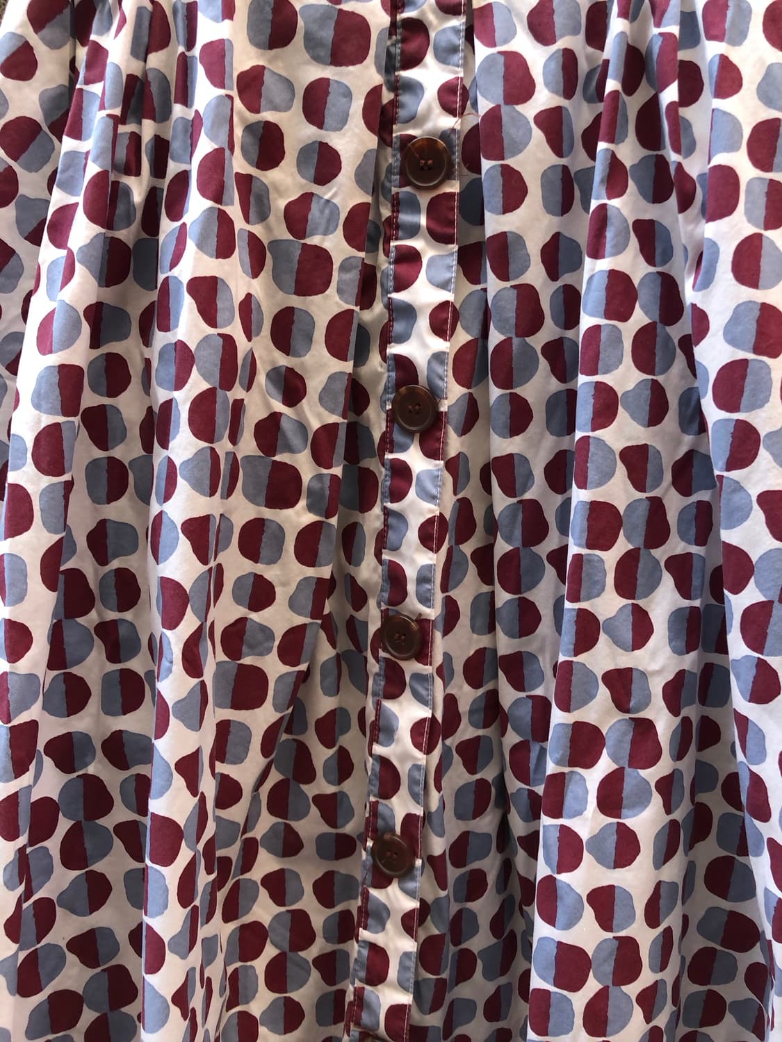 Podo wine dot flare skirt 상품이미지4