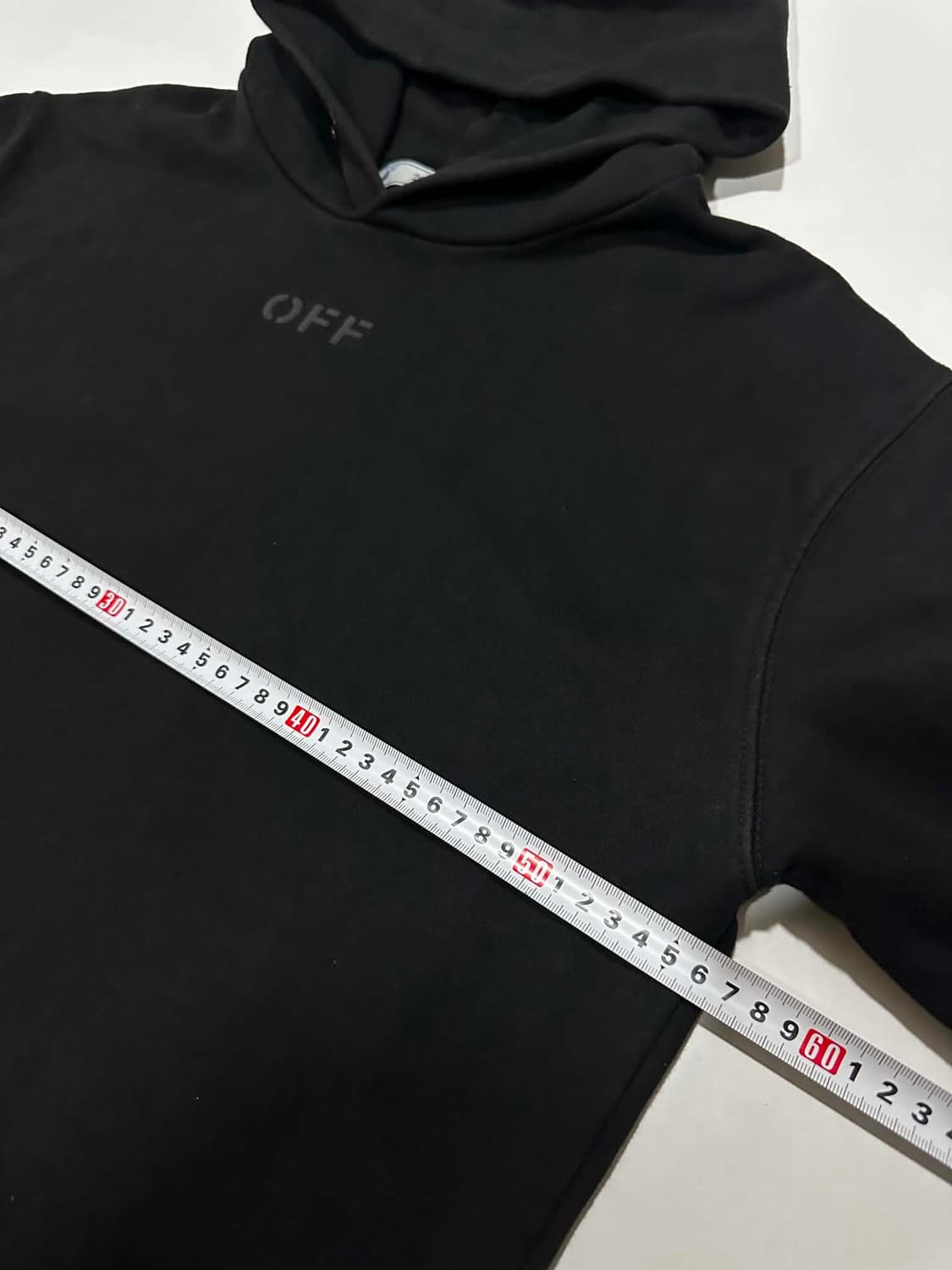 오프화이트 블랙 스트라이프 후드티 상품이미지8