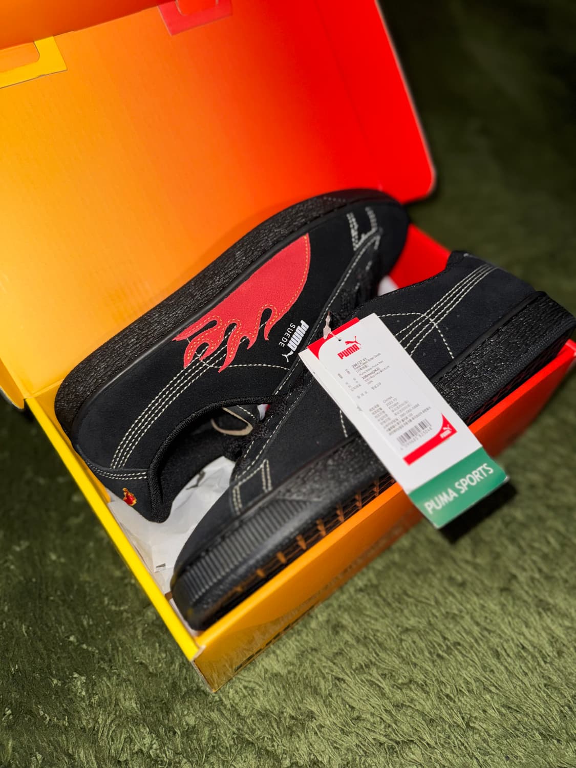 [250] 푸마 X 버터굿즈 콜라보 플레임 스웨이드 블랙 상품이미지8